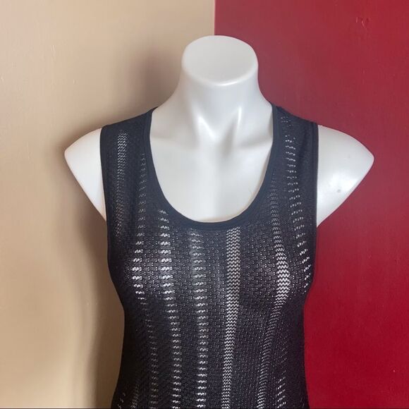 Pea in the Pod Black Crochet Slip Dress NWT Size Large - Picture 4 of 6